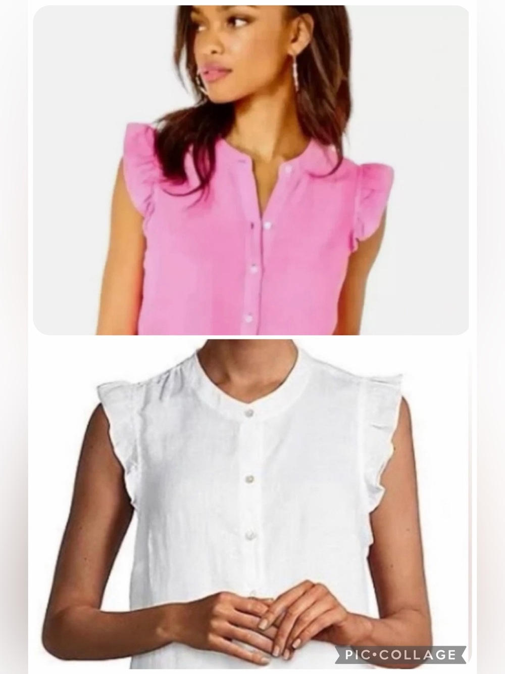 Set of Two Lilly Pulitzer BRIETTE LINEN TOPS